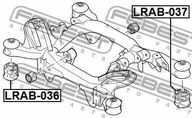 Rear axle bush Febest LRAB-036