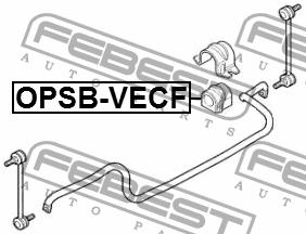 Front anti roll bar bush Febest OPSB-VECF