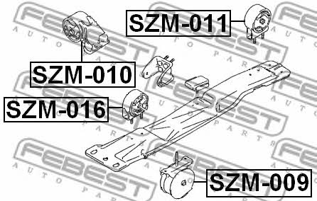 Febest Engine mount right – price