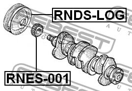 TOOTHED WHEEL Febest RNES-001