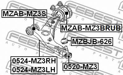 Buy Febest MZABMZ3BRUB – good price at EXIST.AE!