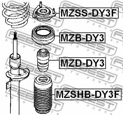 Febest Shock absorber bearing – price [object Object] PLN