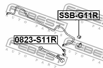 Rear stabilizer bush Febest SSB-G11R