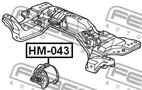 Febest Engine mount left – price