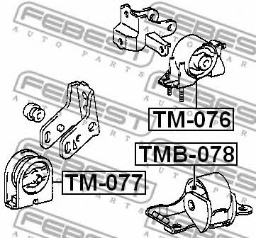 Febest Silent block engine mount – price