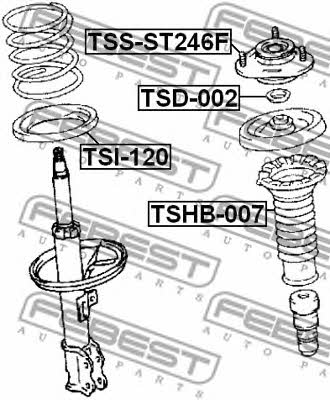 Front Shock Absorber Support Febest TSS-ST246F
