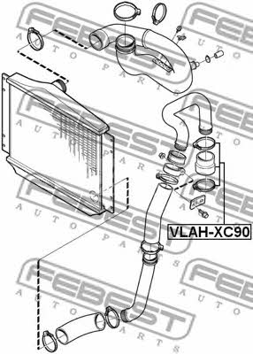 Febest Coolant hose – price 64 PLN