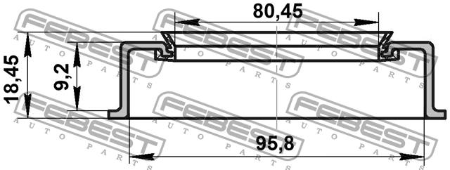 Febest Front wheel hub oil seal – price 25 PLN