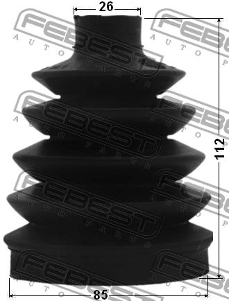 Febest CV joint boot outer – price 98 PLN