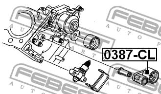Febest Tensioner pulley, timing belt – price 53 PLN