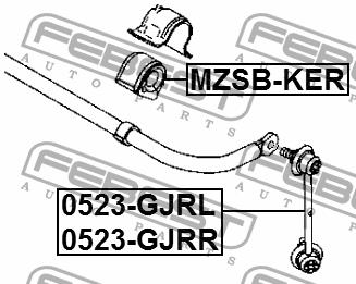 Febest Left anti roll bar link – price 42 PLN