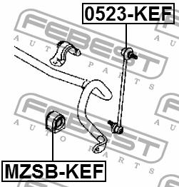 Febest Front anti roll bar link – price 52 PLN