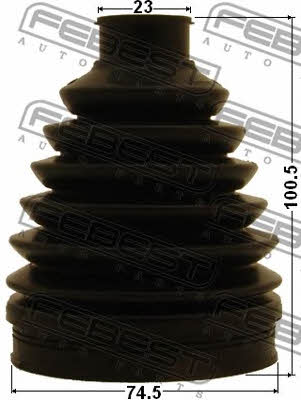 CV joint boot outer Febest 1217P-SOL2WD