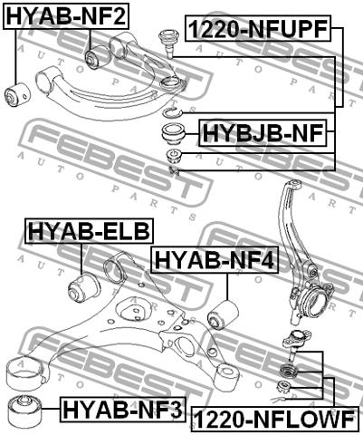 Febest Ball joint – price 56 PLN