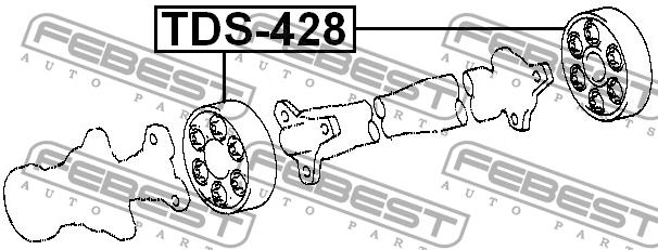 Febest Elastic coupling of propeller shaft – price 176 PLN