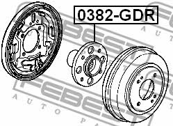 Febest Wheel hub – price 242 PLN
