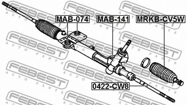 Febest Inner Tie Rod – price 46 PLN
