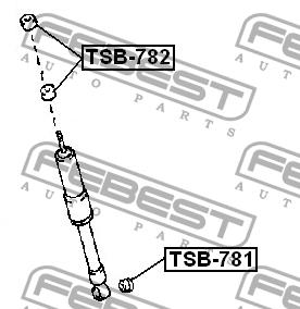 Febest Shock absorber bushing – price 6 PLN