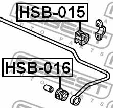 Rear stabilizer bush Febest HSB-015