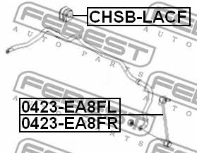 Front stabilizer bush Febest CHSB-LACF