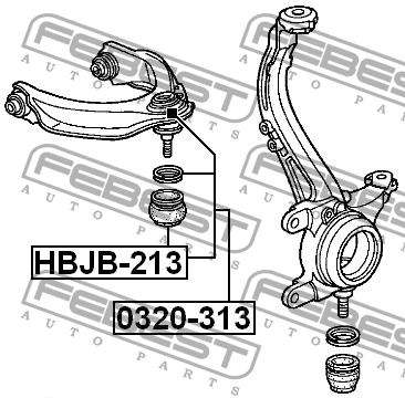 Febest Ball joint – price 47 PLN