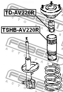 Febest Rear shock absorber bump – price 25 PLN