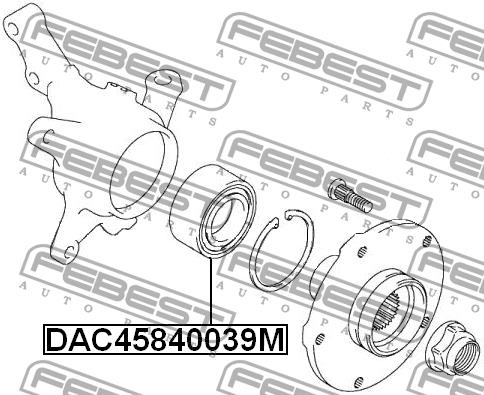 Febest Front wheel bearing – price 123 PLN