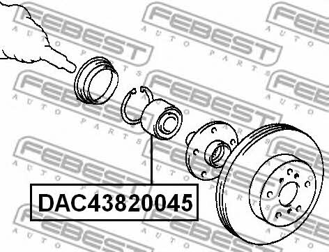 Febest Front Wheel Bearing Kit – price 101 PLN