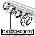 Febest DAC30600037 Wheel hub bearing DAC30600037
