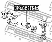 Rear brake caliper piston Febest 0276-N15R
