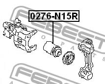 Febest Rear brake caliper piston – price [object Object] PLN