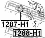 Tensioner pulley, timing belt Febest 1287-H1