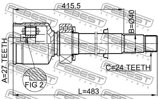 Buy Febest 0111-GSV40RH at a low price in United Arab Emirates!