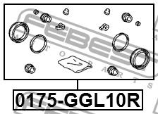 Brake caliper repair kit Febest 0175-GGL10R