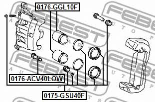 Febest Brake caliper repair kit – price [object Object] PLN