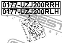 Febest Brake caliper rear left – price 387 PLN