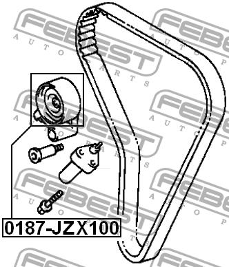 Febest Tensioner pulley, timing belt – price 60 PLN