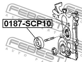 Febest V-ribbed belt tensioner (drive) roller – price 55 PLN