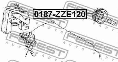 DRIVE BELT TENSIONER Febest 0187-ZZE120