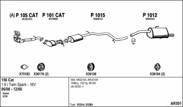  AR501 Exhaust system AR501