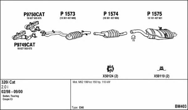  BM403 Exhaust system BM403