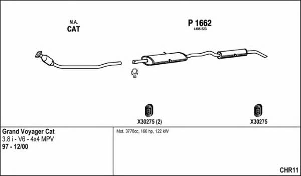  CHR11 Exhaust system CHR11