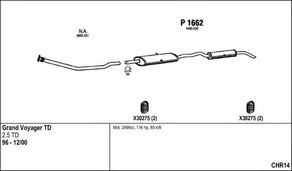  CHR14 Exhaust system CHR14