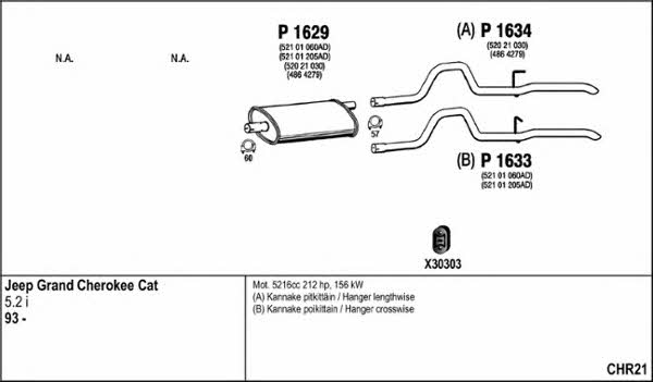  CHR21 Exhaust system CHR21