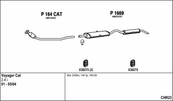  CHR23 Exhaust system CHR23