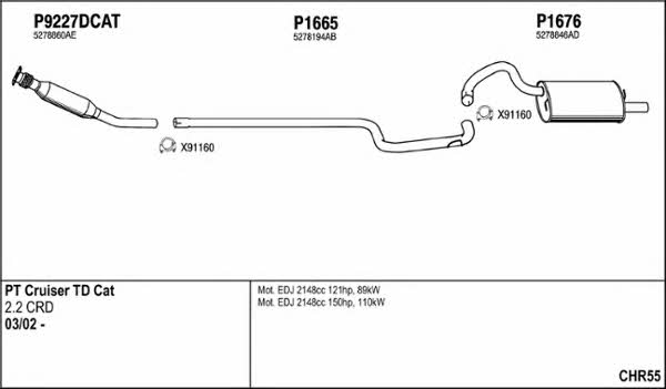  CHR55 Exhaust system CHR55
