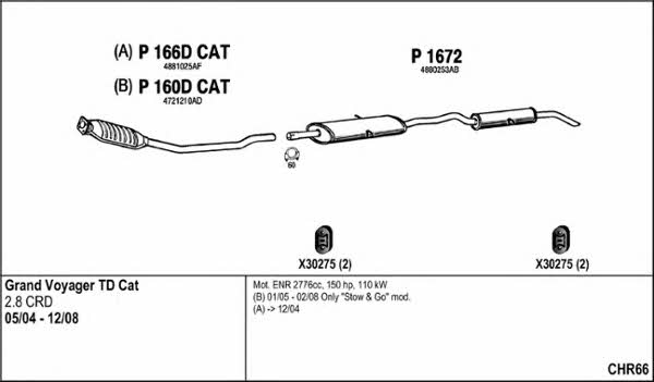  CHR66 Exhaust system CHR66