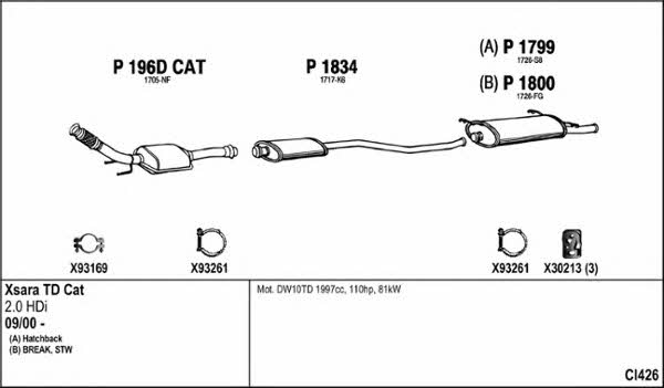  CI426 Exhaust system CI426