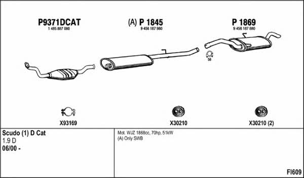  FI609 Exhaust system FI609