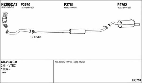  HO710 Exhaust system HO710